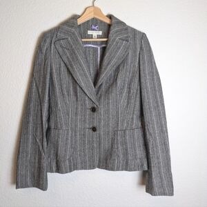 Banana Republic Women's Wool Tweed Herringbone Blazer Jacket size 10 Career